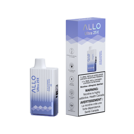 Allo-ultra-25k-25000-puffs-blue-raspberry-disposable-20mg-salt-nic-high-nicotine-maple-ridge-langley-vape-shop-hootz