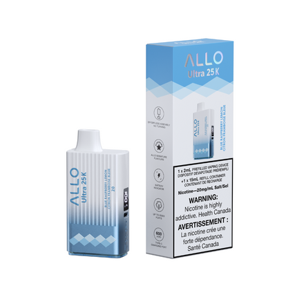 Allo-ultra-25k-25000-puffs-blue-raspberry-lemon-disposable-20mg-salt-nic-high-nicotine-maple-ridge-langley-vape-shop-hootz
