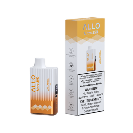 Allo-ultra-25k-25000-puffs-juicy-mango-disposable-20mg-salt-nic-high-nicotine-maple-ridge-langley-vape-shop-hootz