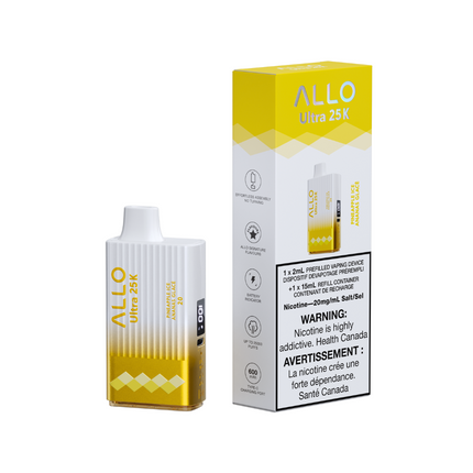 Allo-ultra-25k-25000-puffs-pineapple-ice-disposable-20mg-salt-nic-high-nicotine-maple-ridge-langley-vape-shop-hootz