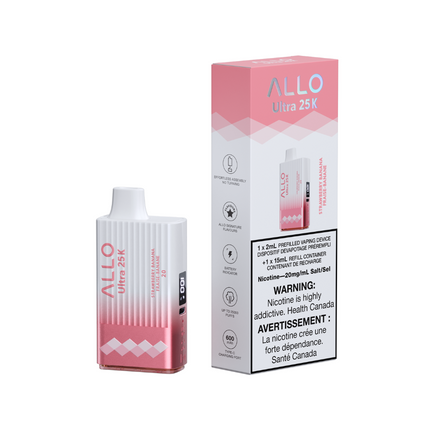 Allo-ultra-25k-25000-puffs-strawberry-banana-disposable-20mg-salt-nic-high-nicotine-maple-ridge-langley-vape-shop-hootz