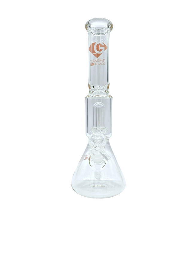 Diamond-glass-pink-12-beaker-percolator-bong-water-pipe-smoking-accessory-maple-ridge-langley-vape-smoke-shop-hootz