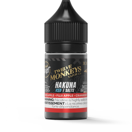 Flavour-Beast-twelve-monkeys-hakuna-salt-nic-vape-juice-10mg-12mg-20mg-high-nicotine-maple-ridge-langley-vape-shop-hootz