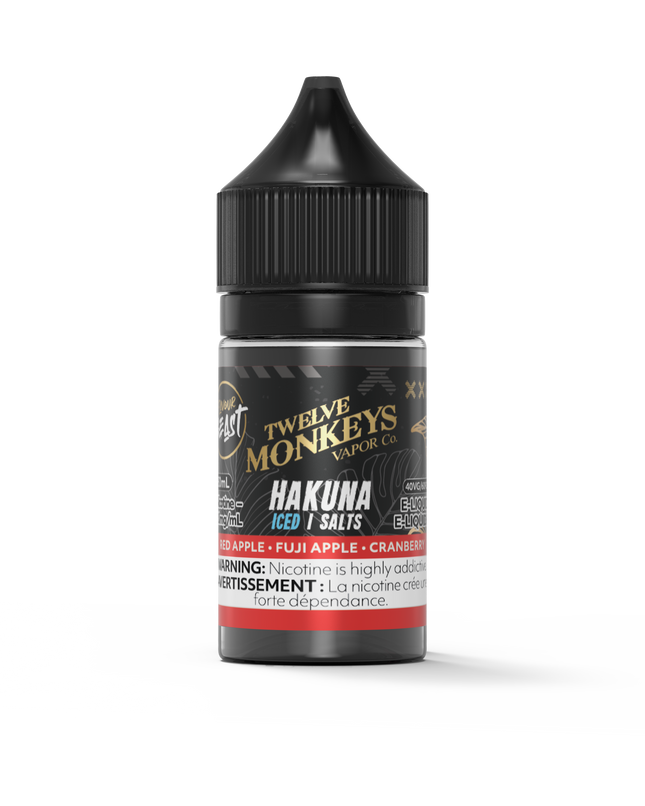 Flavour-Beast-twelve-monkeys-hakuna-salt-nic-vape-juice-10mg-12mg-20mg-high-nicotine-maple-ridge-langley-vape-shop-hootz