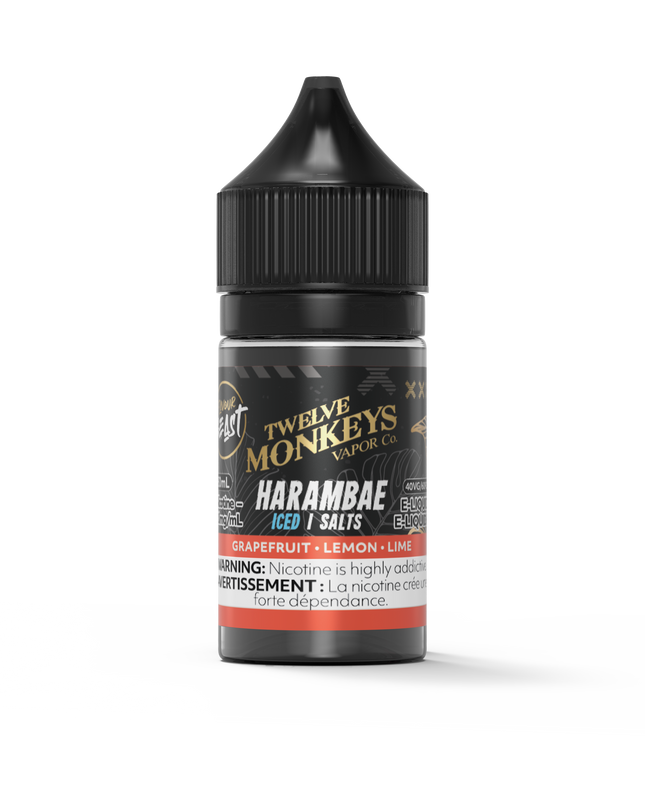 Flavour-Beast-twelve-monkeys-harambae-salt-nic-vape-juice-10mg-12mg-20mg-high-nicotine-maple-ridge-langley-vape-shop-hootz