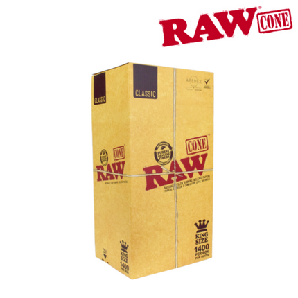 Raw Pre-Rolled Cones KS 1400 Bulk Box
