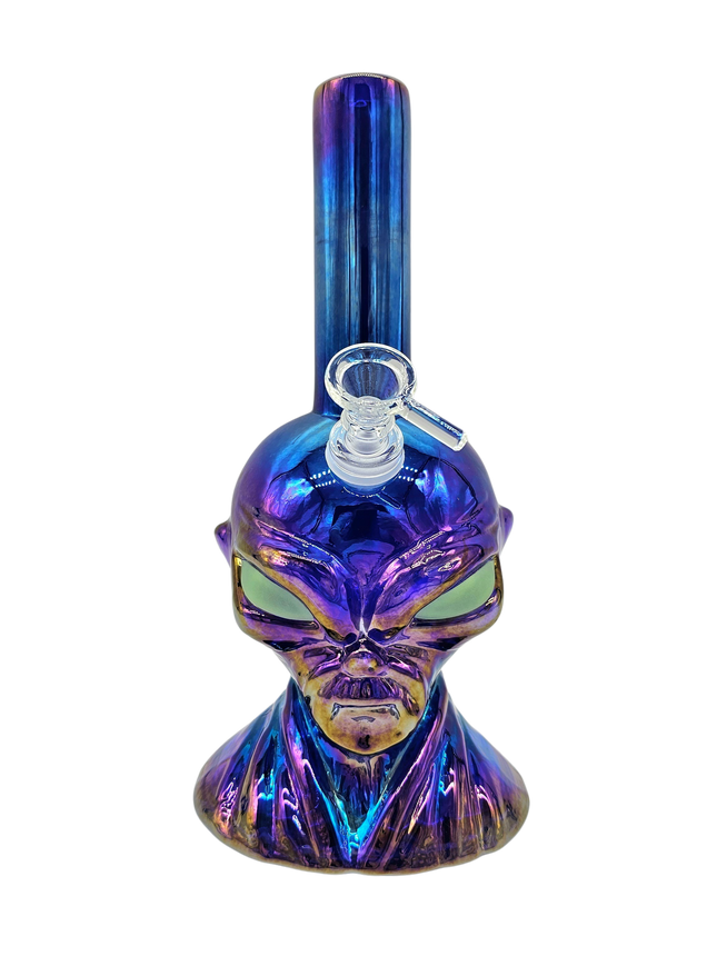 SoftGlass 10" Alien Head Bong