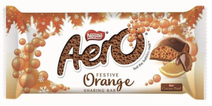 Aero Festive Orange Chocolate Bar 90g
