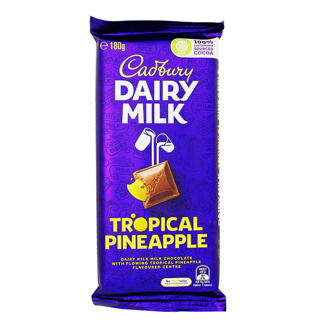 Cadbury Dairy Milk Tropical Pineapple Chocolate 180g