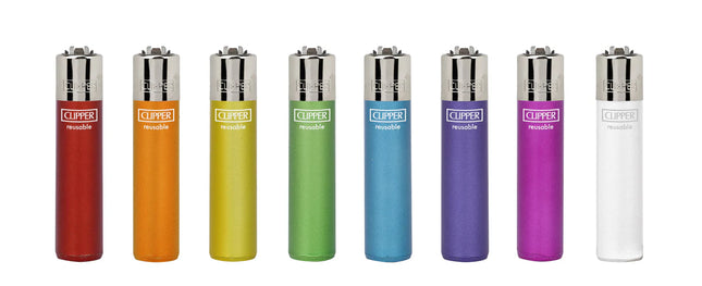 Clipper Crystal Rainbow Plastic Refillable Lighter