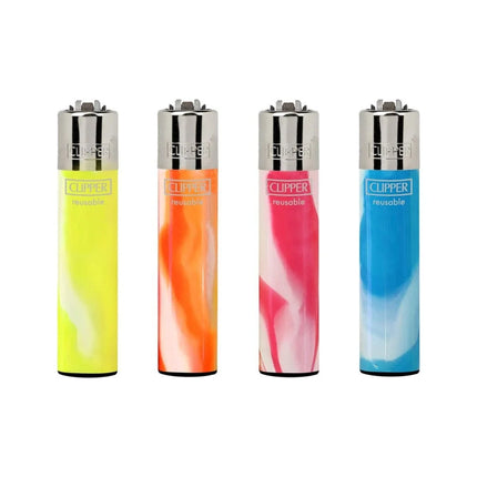Clipper Fluorescent Plastic Refillable Lighter