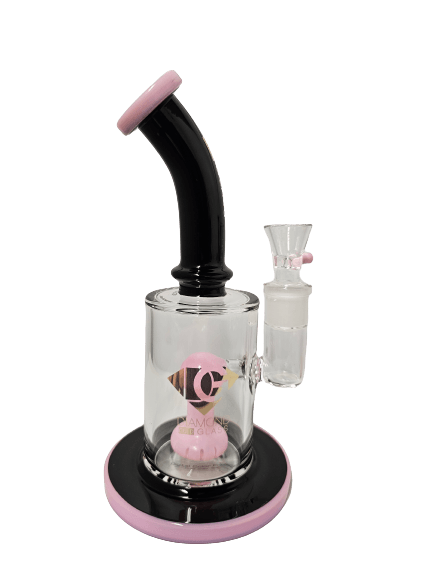 diamond-glass-9-black-pink-ufo-percolator-14mm-dab-rig-bong-water-pipe-smoking-accessory-maple-ridge-langley-vape-smoke-shop-hootz