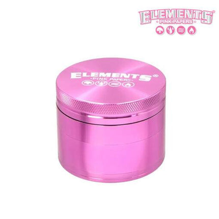 Elements Pink Aluminum 4-Piece Grinder - Hootz