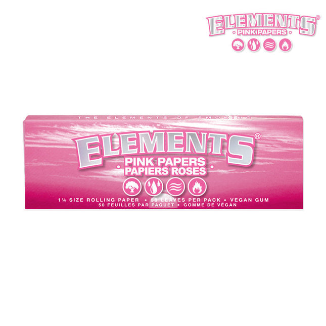 Elements Pink 1.25" Rolling Paper