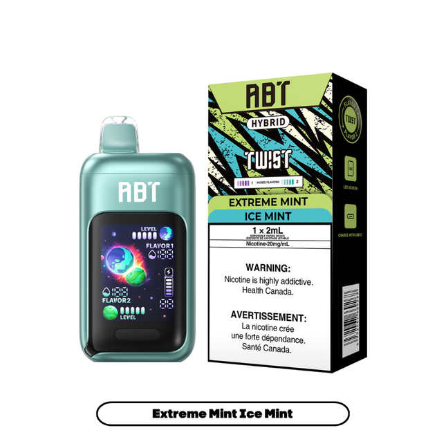 extreme-mint-ice-mint-ABT-twist-Hybrid-disposable-20mg-50mg-salt-nic-high-nicotine-maple-ridge-langley-vape-shop-hootz
