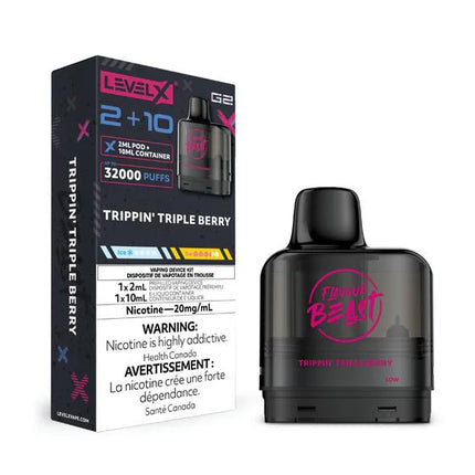 flavour-beast-level-x-g2-trippin-triple-berry-vape-pod-20mg-maple-ridge-langley-vape-shop-hootz