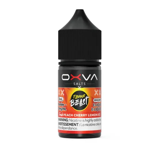 OXVA x Flavour Beast Salt - Fresh Peach Cherry Lemon Ice