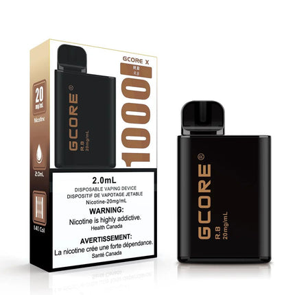 g-core-salt-nic-high-nicotine-RB-root-beer-disposable-1000-puffs-20mg-vape-maple-ridge-langley-vape-shop-hootz