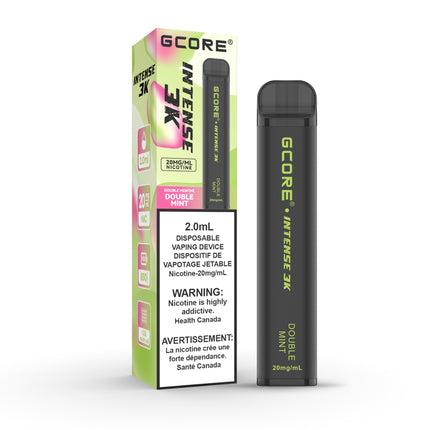 gcore-double-mint-intense-3k-disposable-vape-disposable-20mg-salt-nic-e-vape-high-nicotine-puff-maple-ridge-langley-vape-shop-hootz