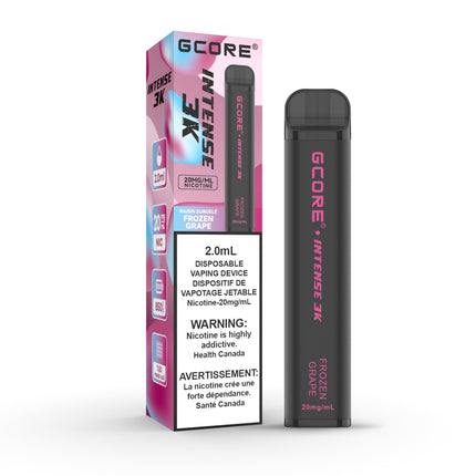 gcore-frozen-grape-intense-3k-disposable-vape-disposable-20mg-salt-nic-e-vape-high-nicotine-puff-maple-ridge-langley-vape-shop-hootz