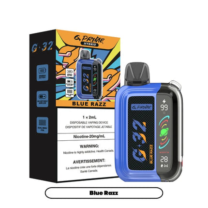 gprime-g32-blue-razz-hybrid-disposable-20mg-salt-nic-high-nicotine-maple-ridge-langley-vape-shop-hootz
