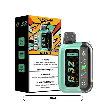 gprime-g32-mint-hybrid-disposable-20mg-salt-nic-high-nicotine-maple-ridge-langley-vape-shop-hootz
