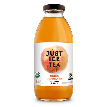 Just Ice Tea Peach Oolong Tea Glass Bottle 473ml