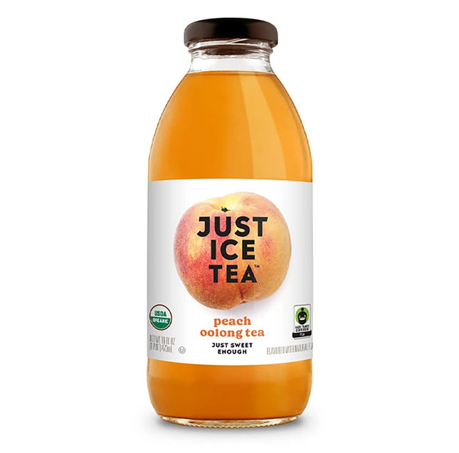 Just Ice Tea Peach Oolong Tea Glass Bottle 473ml