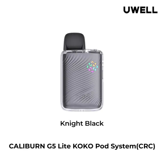 knight-black-uwell-caliburn-g5-lite-pod-system-vaporizer-vape-device-refillable-vape-shop-langley-burnaby-maple-ridge-hootz