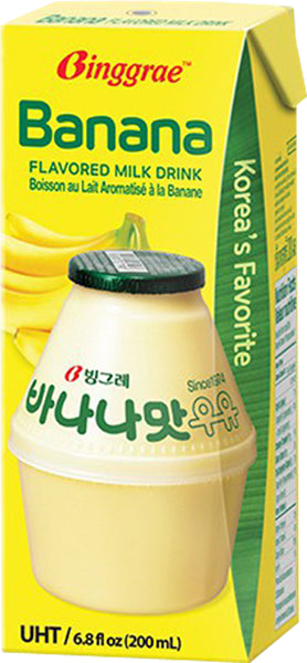 BingGrae Banana Milk Drink Box 200ml