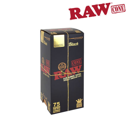 raw-black-bulk-pre-rolled-cones-king-size-75-pack-weed-smoking-accessory-maple-ridge-langley-smoke-vape-shop-hootz