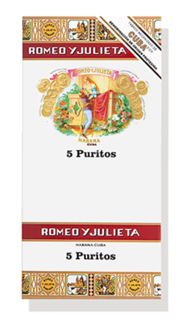 Romeo Y Julieta Puritos Cuban Cigars (5-Pack)