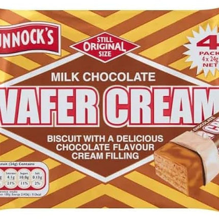 Tunnock's Chocolate Wafer Cream 4-Pack