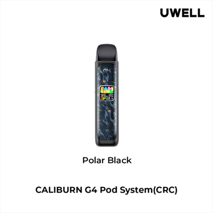 uwell-caliburn-g4-polar-black-pod-system-vape-kit-high-nicotine-maple-ridge-langley-vape-shop-hootz