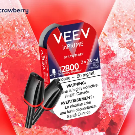 VEEV inPrime Pods - Strawberry 20mg
