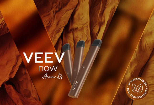 VEEV Now Accents Tobacco Disposable Vaporizers - Hootz