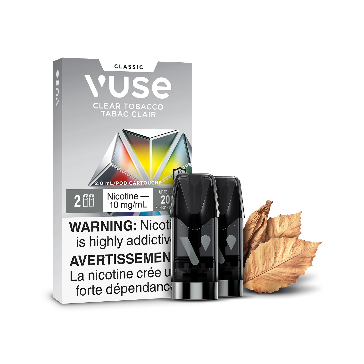 VUSE Pods - Clear Tobacco 10mg Hootz VUSE Pods - Clear Tobacco 10mg Hootz