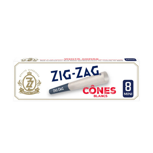 Zig Zag White Mini Pre-Rolled Cones 8-Pack