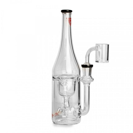 Red Eye Glass 9" Bottle Recycler Rig - Hootz