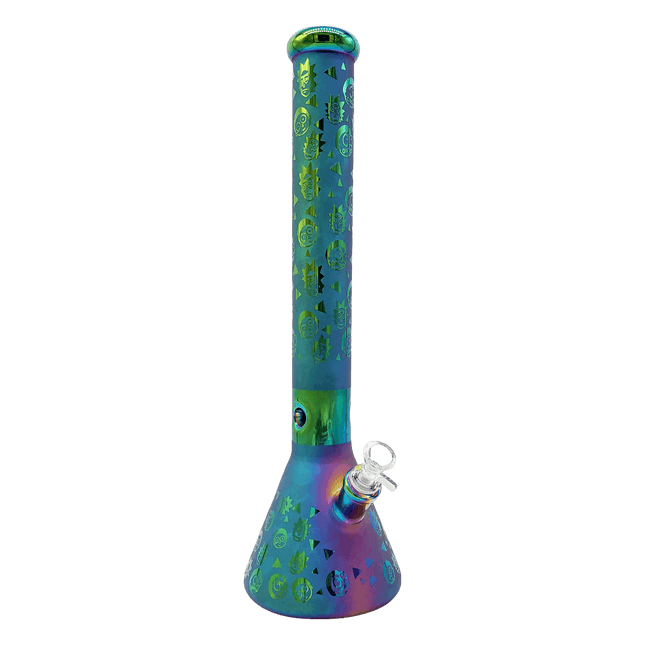 rick & morty pattern 18" beaker bong