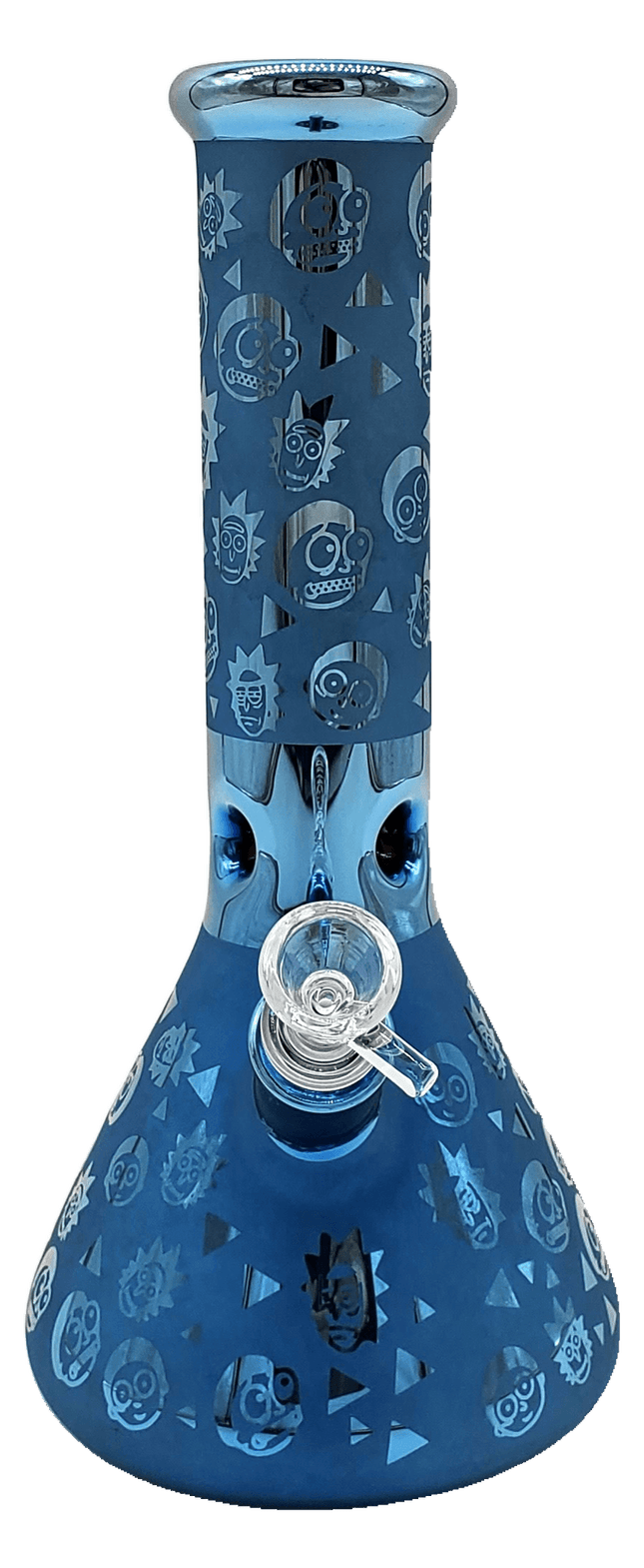 Rick & Morty 12" Blue Beaker Bong - Hootz