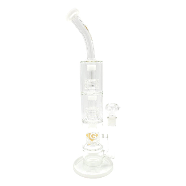 Diamond Glass 18" Triple Matrix Bong - Hootz