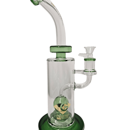 Diamond Glass 12" Globe Perc Bong - Hootz