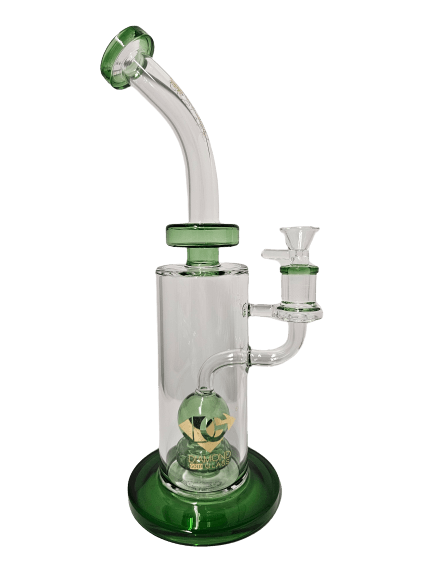 Diamond Glass 12" Globe Perc Bong - Hootz