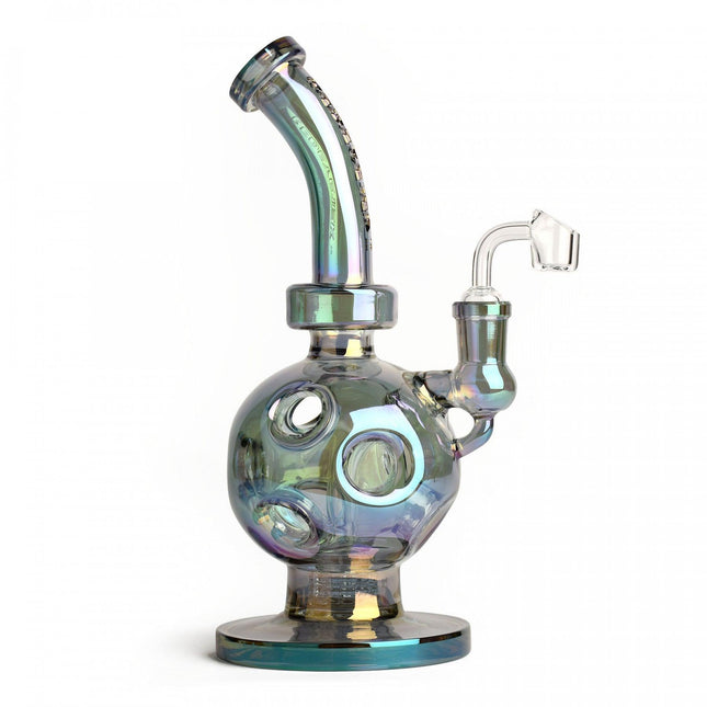 Red-Eye-tek-11-green-metallic-swiss-globe-dab-rig-pipe-weed-smoking-accessory-maple-ridge-langley-vape-smoke-shop-hootz