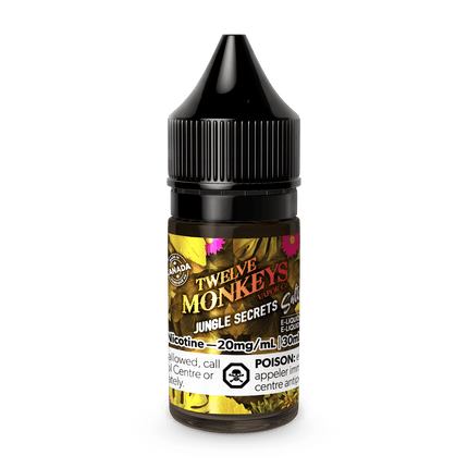 Twelve-Monkeys-Salt-jungle-secrets-nic-vape-juice-10mg-20mg-high-nicotine-maple-ridge-langley-vape-shop-hootz