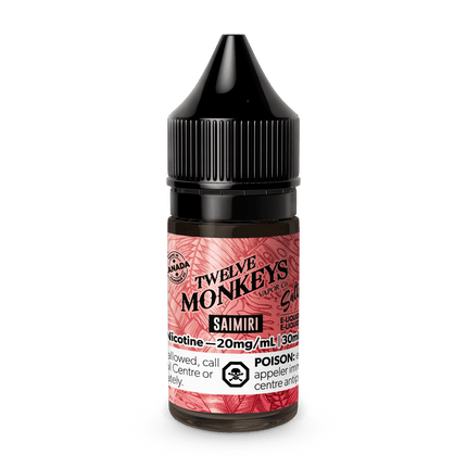 Twelve-Monkeys-Salt-saimiri-salt-nic-vape-juice-10mg-20mg-high-nicotine-maple-ridge-langley-vape-shop-hootz