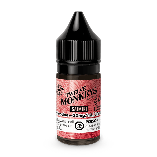 Twelve-Monkeys-Salt-saimiri-salt-nic-vape-juice-10mg-20mg-high-nicotine-maple-ridge-langley-vape-shop-hootz