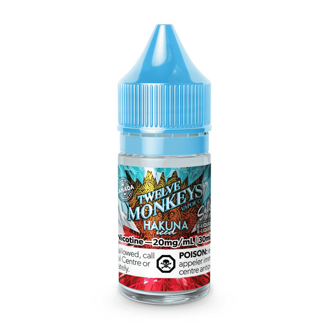 Twelve-Monkeys-ice-age-Salt-hakuna-nic-vape-juice-10mg-20mg-high-nicotine-maple-ridge-langley-vape-shop-hootz