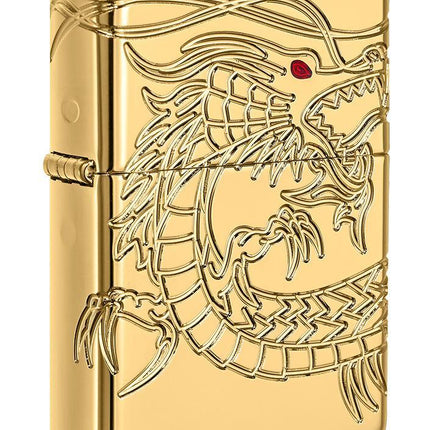 Zippo-Premium-Lighters-24k-gold-plated-dragon-armor-gift-idea-novelty-items-maple-ridge-langley-hootz